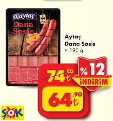 AYTAÇ DANA SOSİS 190 G AYTAÇ DANA SOSİS 190 G